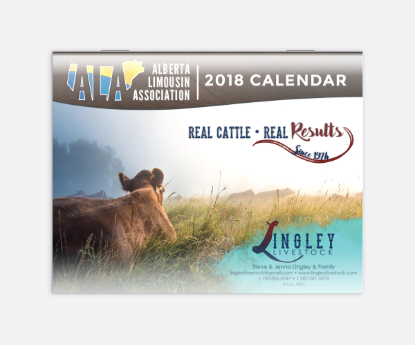 2018 ALA Calendar Alberta Limousin Association